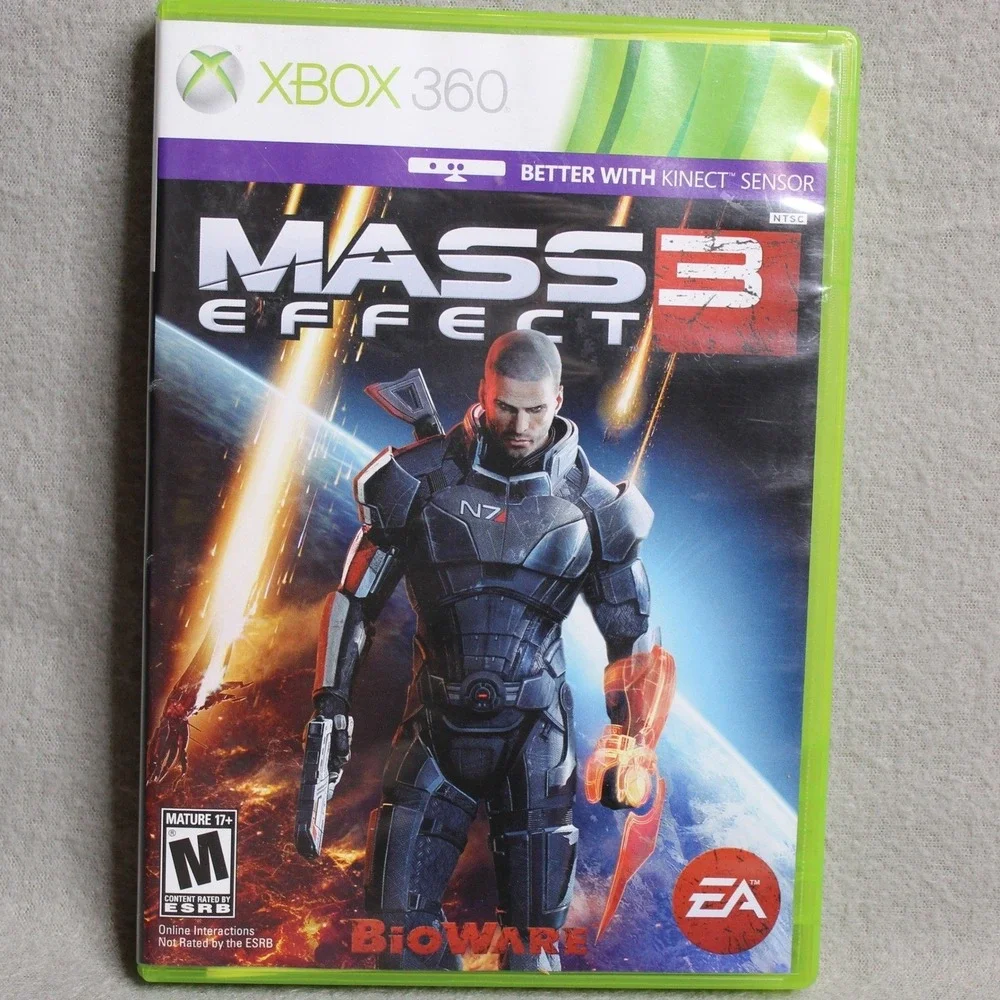 Mass Effect 3 Xbox 360 EA BioWare Sci-Fi Action RPG 2-Disc Set NTSC Kinect Ready
